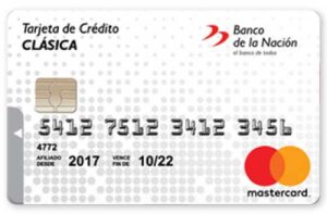 tarjeta de crédito clásica Banco de la Nación Perú