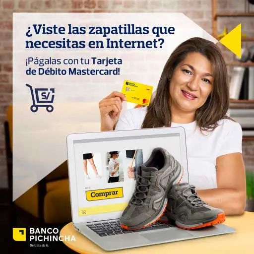 compra por internet con tu tarjeta debito banco Pichincha