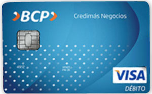 Beneficios de la tarjeta debito Credimás negocios del Bcp