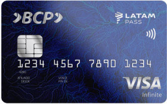 tarjeta de crédito Visa Infinite Latam Pass del BCP