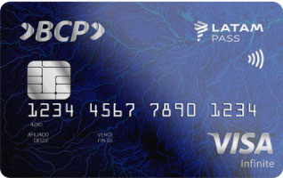 tarjeta de crédito Visa Infinite LATAM Pass del Bcp